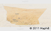 Satellite Panoramic Map of Tamchekket, lighten