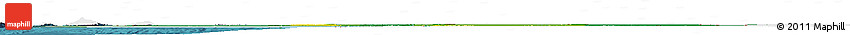 Flag Horizon Map of Mauritania, single color outside, satellite sea