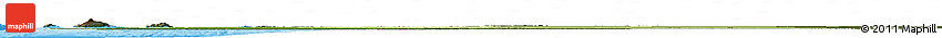 Physical Horizon Map of Mauritania, darken, land only