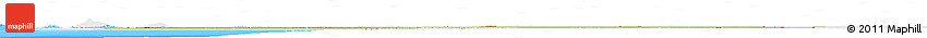 Physical Horizon Map of Mauritania, single color outside, bathymetry sea
