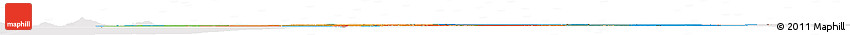 Political Horizon Map of Mauritania, cropped outside