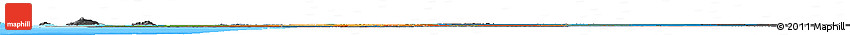 Political Horizon Map of Mauritania, darken, desaturated, land only