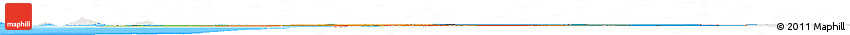 Political Horizon Map of Mauritania, single color outside, bathymetry sea