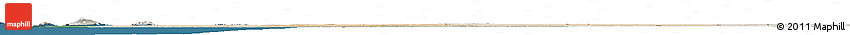Satellite Horizon Map of Mauritania, lighten, semi-desaturated, land only