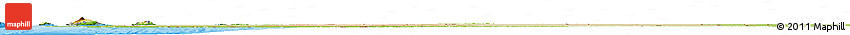 Satellite Horizon Map of Mauritania, physical outside