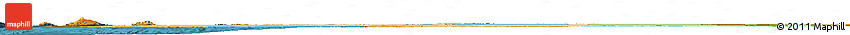 Satellite Horizon Map of Mauritania, political outside, satellite sea