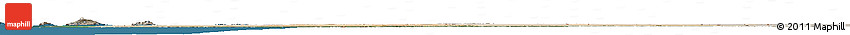 Satellite Horizon Map of Mauritania, semi-desaturated, land only