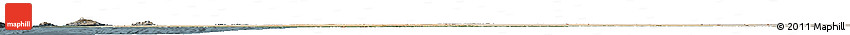 Satellite Horizon Map of Mauritania, semi-desaturated