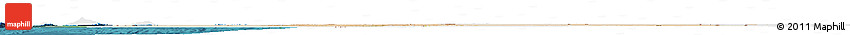 Satellite Horizon Map of Mauritania, single color outside