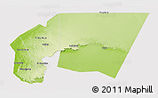 Physical 3D Map of Tagant, cropped outside