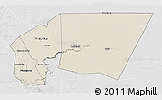 Shaded Relief 3D Map of Tagant, lighten, desaturated