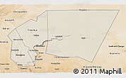 Shaded Relief 3D Map of Tagant, satellite outside