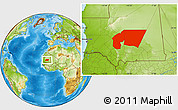 Physical Location Map of Tagant