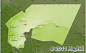 Physical Map of Tagant, darken