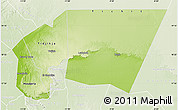 Physical Map of Tagant, lighten
