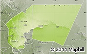 Physical Map of Tagant, semi-desaturated