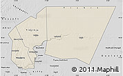 Shaded Relief Map of Tagant, desaturated