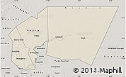 Shaded Relief Map of Tagant, semi-desaturated