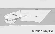 Gray Panoramic Map of Tagant, single color outside