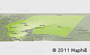 Physical Panoramic Map of Tagant, semi-desaturated