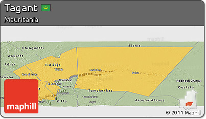 Savanna Style Panoramic Map of Tagant