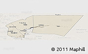 Shaded Relief Panoramic Map of Tagant, lighten