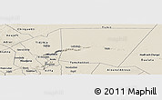 Shaded Relief Panoramic Map of Tagant