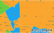 Political Simple Map of Tagant