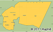 Savanna Style Simple Map of Tagant, cropped outside