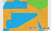 Political 3D Map of Tiris Zemmour