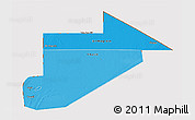 Political Shades 3D Map of Tiris Zemmour, cropped outside