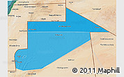 Political Shades 3D Map of Tiris Zemmour, satellite outside