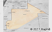 Satellite 3D Map of Tiris Zemmour, desaturated