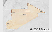 Satellite 3D Map of Tiris Zemmour, lighten, desaturated