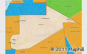 Satellite 3D Map of Tiris Zemmour, political outside