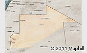 Satellite 3D Map of Tiris Zemmour, semi-desaturated