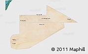 Satellite 3D Map of Tiris Zemmour, single color outside
