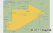 Savanna Style 3D Map of Tiris Zemmour