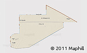 Shaded Relief 3D Map of Tiris Zemmour, cropped outside