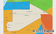 Shaded Relief 3D Map of Tiris Zemmour, political shades outside
