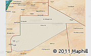 Shaded Relief 3D Map of Tiris Zemmour, satellite outside
