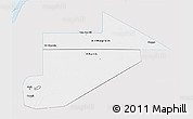 Silver Style 3D Map of Tiris Zemmour, single color outside