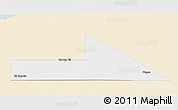 Classic Style 3D Map of Bir Mogrein, single color outside