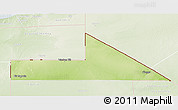 Physical 3D Map of Bir Mogrein, lighten