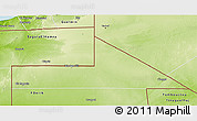 Physical 3D Map of Bir Mogrein