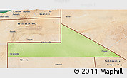 Physical 3D Map of Bir Mogrein, satellite outside