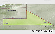 Physical 3D Map of Bir Mogrein, semi-desaturated