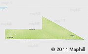 Physical 3D Map of Bir Mogrein, single color outside