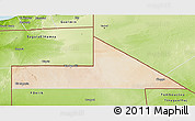 Satellite 3D Map of Bir Mogrein, physical outside