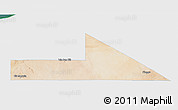Satellite 3D Map of Bir Mogrein, single color outside
